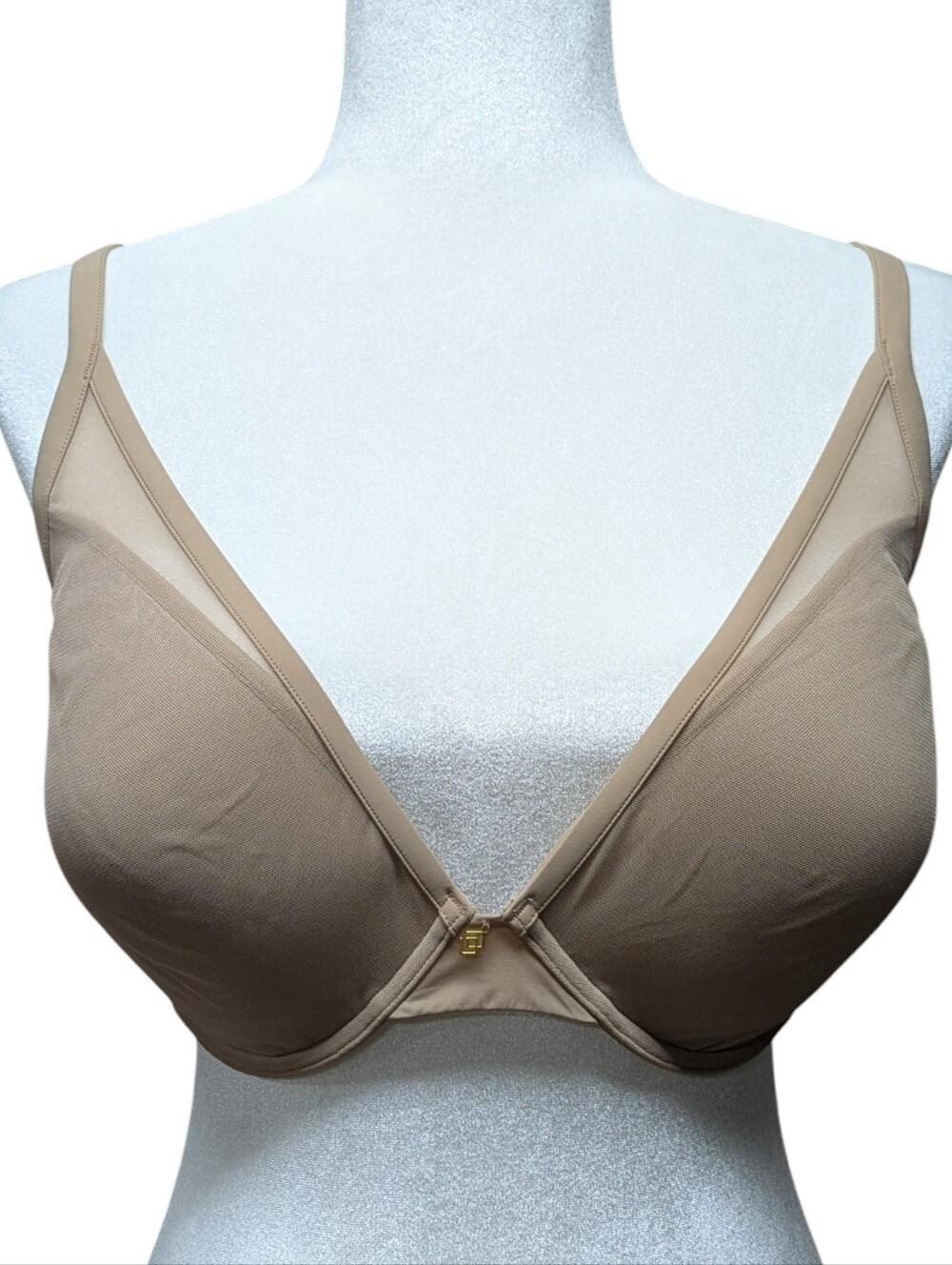 Thirdlove 24/7 Classic Contour Plunge Bra Nude Size 36F